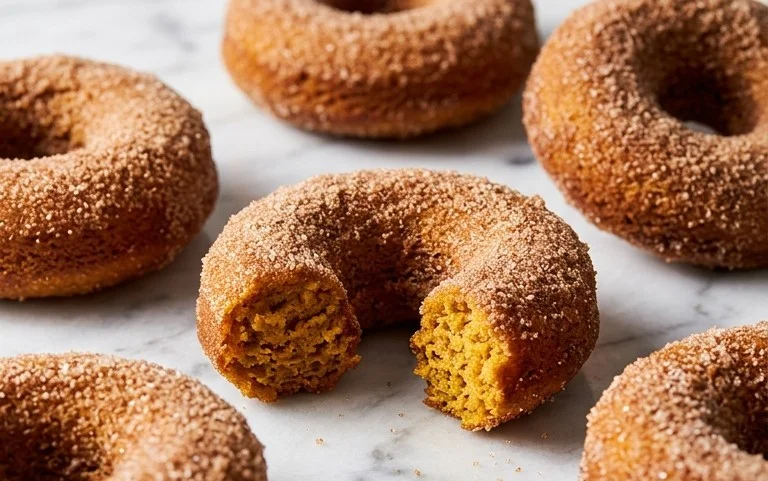 Soft Pumpkin Cinnamon Sugar Donuts Recipe