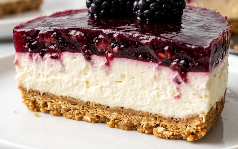 Blackberry Pretzel Dessert