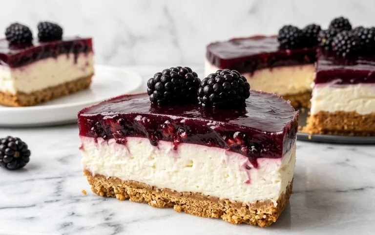 Easy Blackberry Pretzel Dessert Recipe