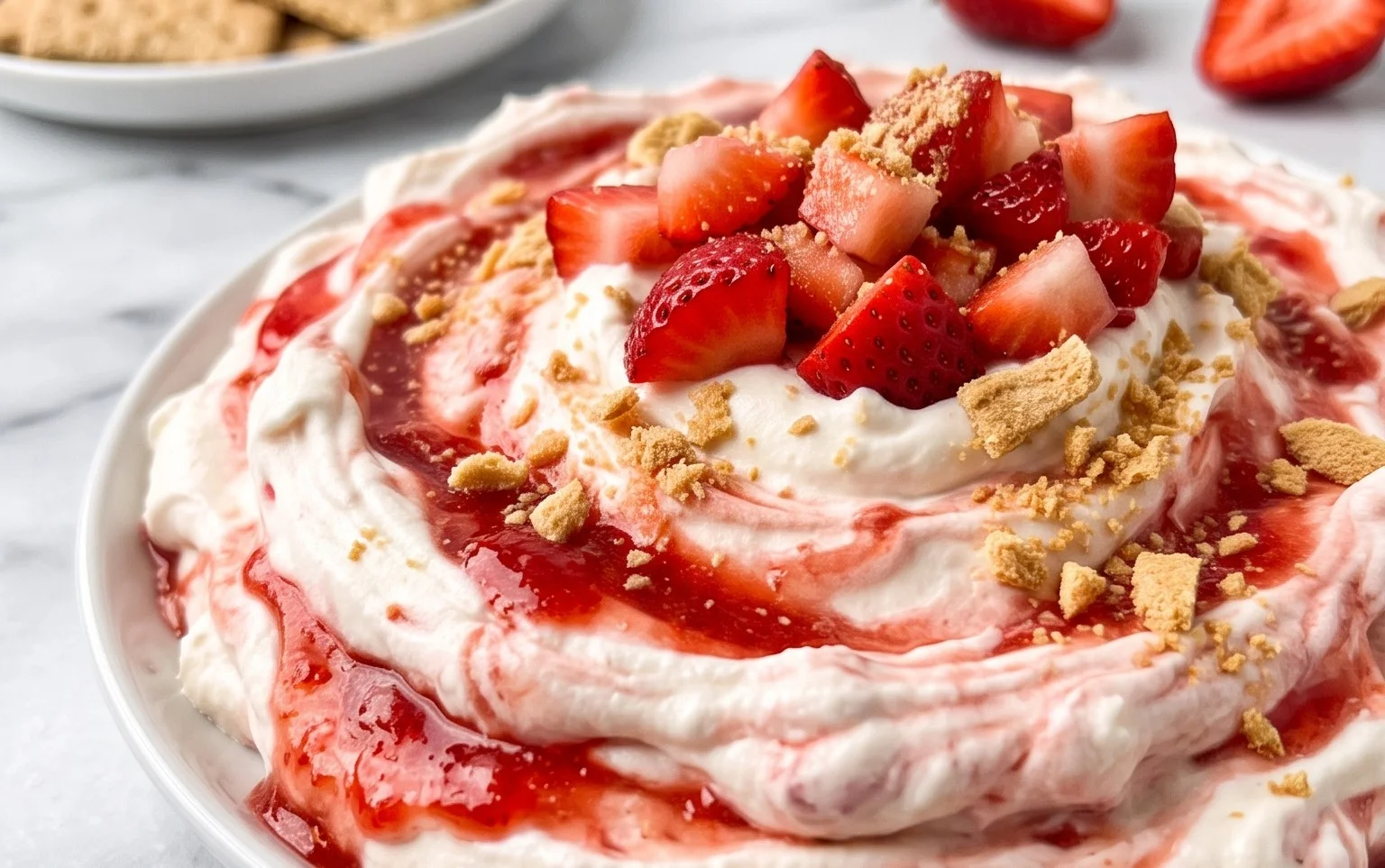 Easy Strawberry Cheesecake Dip Recipe